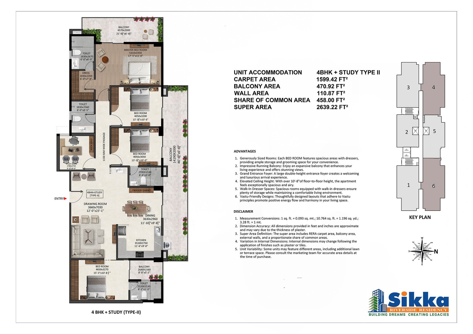 4 BHK + STUDY (TYPE-II)